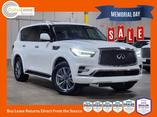 Moonstone White 2022 INFINITI QX80 Luxe