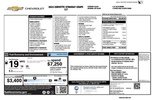 2024 Chevrolet Corvette Stingray w/1LT