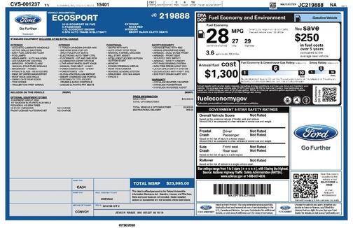 2018 Ford EcoSport SE