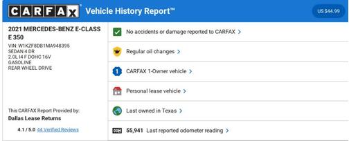 2021 Mercedes-Benz E-Class E 350