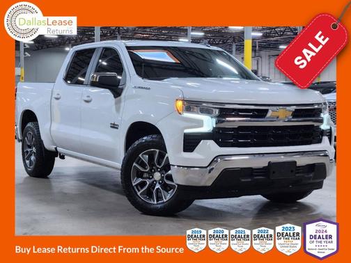 White 2022 Chevrolet Silverado 1500 LT