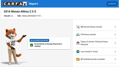 2016 Nissan Altima 2.5 S