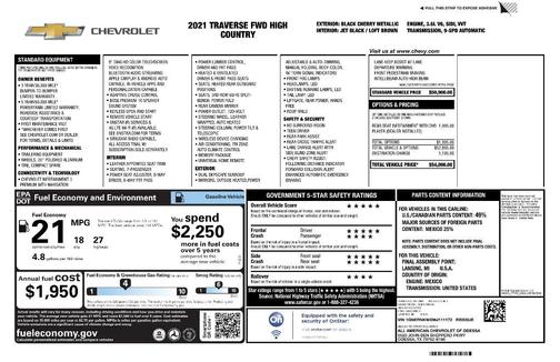 2021 Chevrolet Traverse High Country