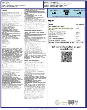 2022 Toyota 4Runner TRD Off Road Premium