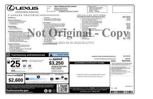 2024 Lexus RX 350 Luxury