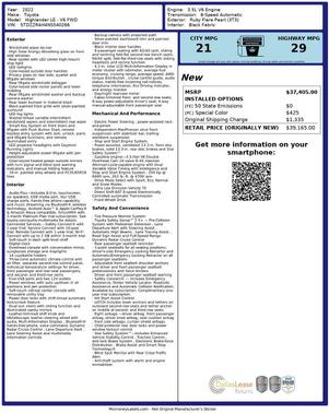 2022 Toyota Highlander LE