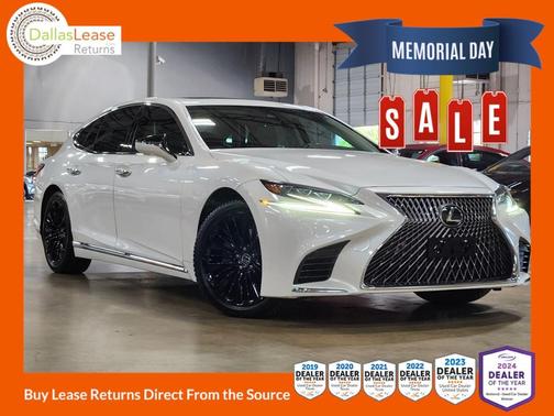 White 2020 Lexus LS 500 Base
