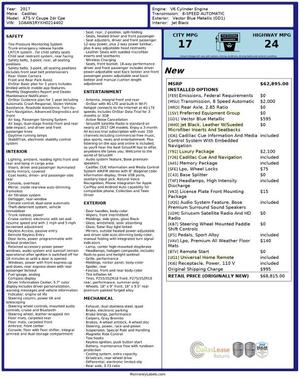 2017 Cadillac ATS-V Base