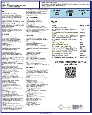 2021 Jeep Wrangler Unlimited Sport