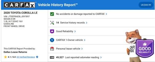 2020 Toyota Corolla LE