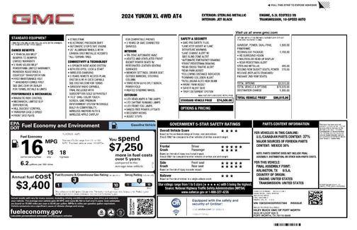 2024 GMC Yukon XL AT4