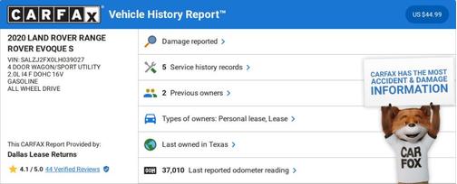 2020 Land Rover Range Rover Evoque S