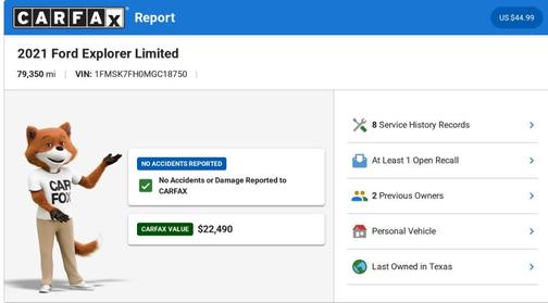 Carbonized Gray Metallic 2021 Ford Explorer Limited