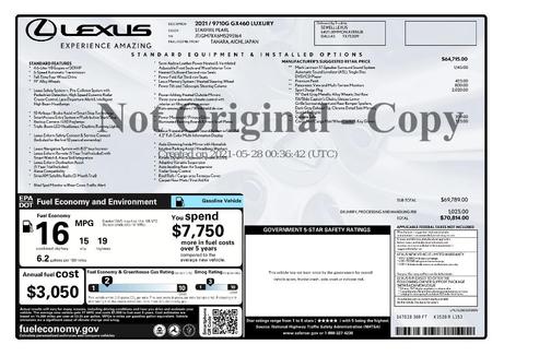 2021 Lexus GX 460 Luxury