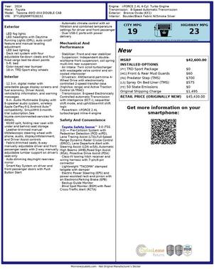 Tan 2024 Toyota Tacoma TRD Sport