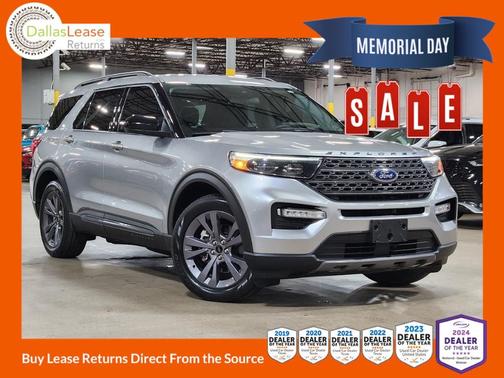 Silver 2022 Ford Explorer XLT