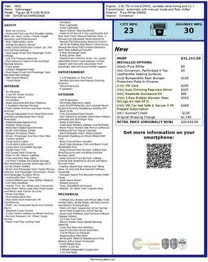 2022 Volkswagen Tiguan 2.0T SE R-Line Black