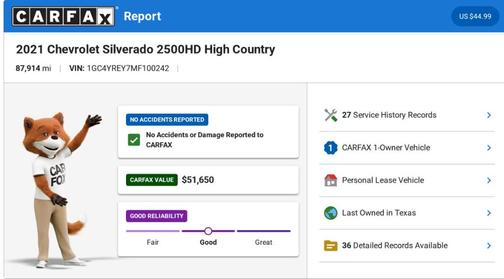 Black 2021 Chevrolet Silverado 2500 High Country