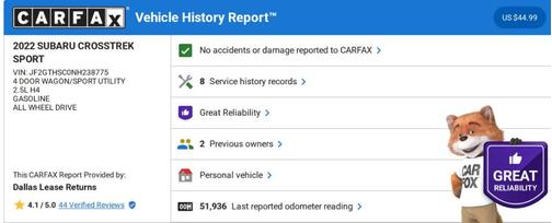 2022 Subaru Crosstrek Sport