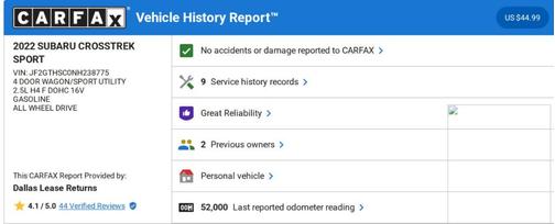 2022 Subaru Crosstrek Sport