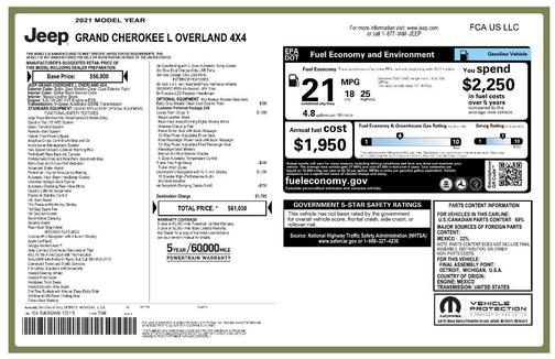 2021 Jeep Grand Cherokee L Overland