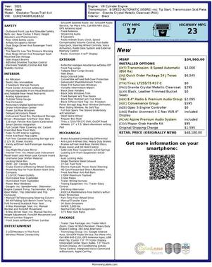 2021 Jeep Gladiator Sport