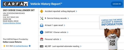 2021 Dodge Challenger SXT