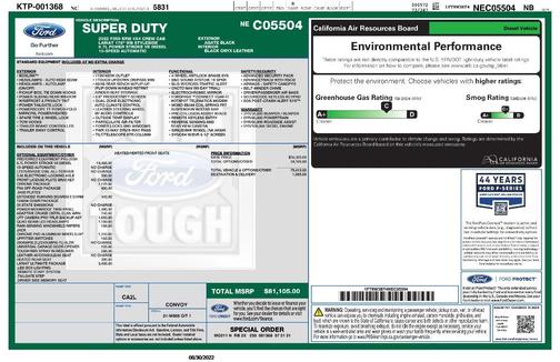 Black 2022 Ford F-350 Lariat Super Duty