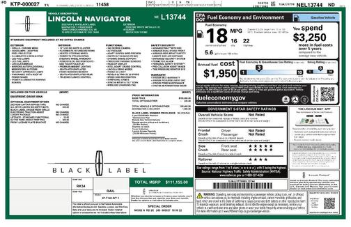 2022 Lincoln Navigator L Black Label