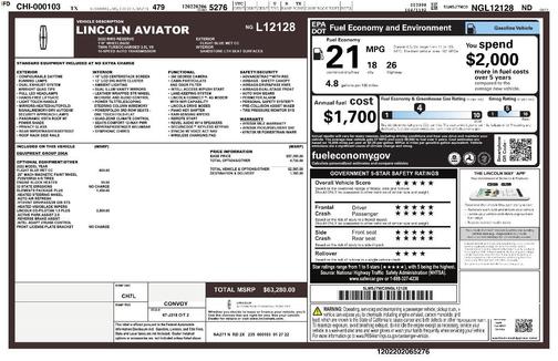 2022 Lincoln Aviator Reserve RWD