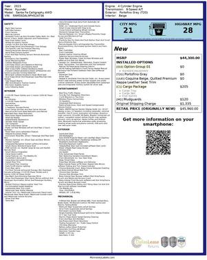 2023 Hyundai SANTA FE Calligraphy