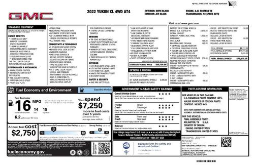 2022 GMC Yukon XL AT4