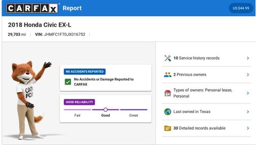 2018 Honda Civic EX-L
