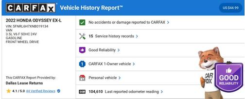 2022 Honda Odyssey EX-L