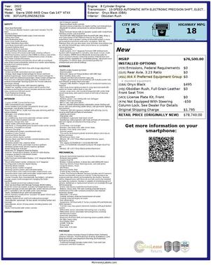 Black 2022 GMC Sierra 1500 AT4X