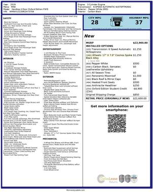 2019 MINI Hardtop Oxford Edition