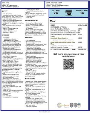 2018 Audi A4 2.0T Premium Plus