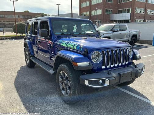 Blue 2020 Jeep Wrangler Unlimited Sahara