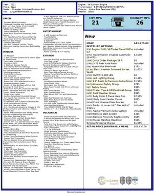 2021 Jeep Wrangler Unlimited Rubicon