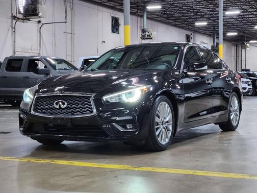 Midnight Black 2021 INFINITI Q50 3.0t LUXE