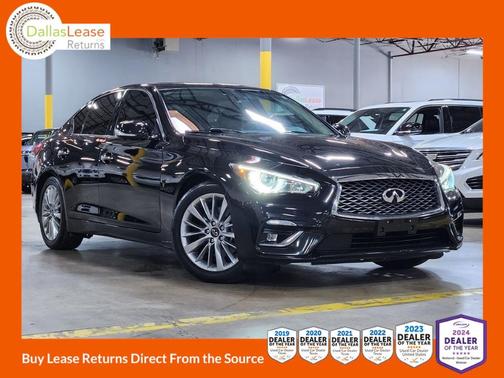 Midnight Black 2021 INFINITI Q50 3.0t LUXE