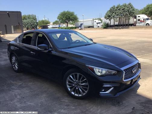 Midnight Black 2021 INFINITI Q50 3.0t LUXE