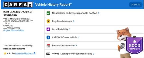 2024 Genesis GV70 2.5T