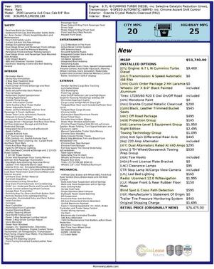 2021 RAM 2500 Laramie