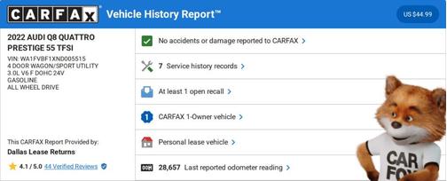 2022 Audi Q8 55 Prestige
