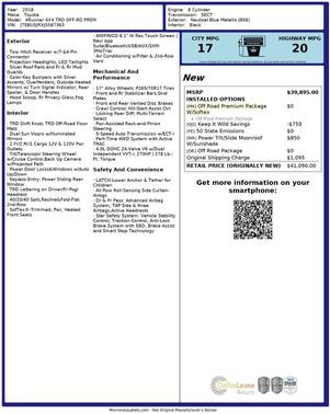 2018 Toyota 4Runner TRD Off Road Premium