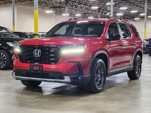 Red 2025 Honda Pilot TrailSport