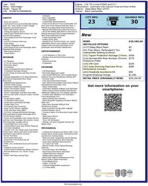 2023 Volkswagen Tiguan 2.0T SE