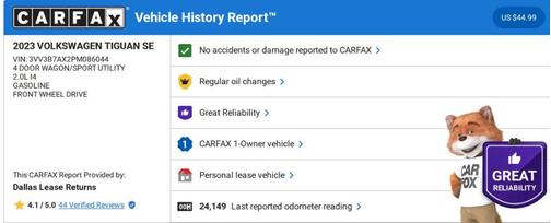 2023 Volkswagen Tiguan 2.0T SE