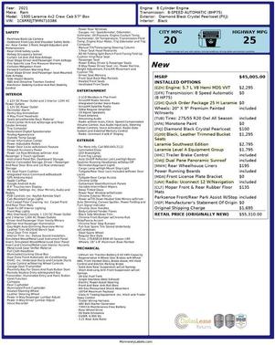 2021 RAM 1500 Laramie